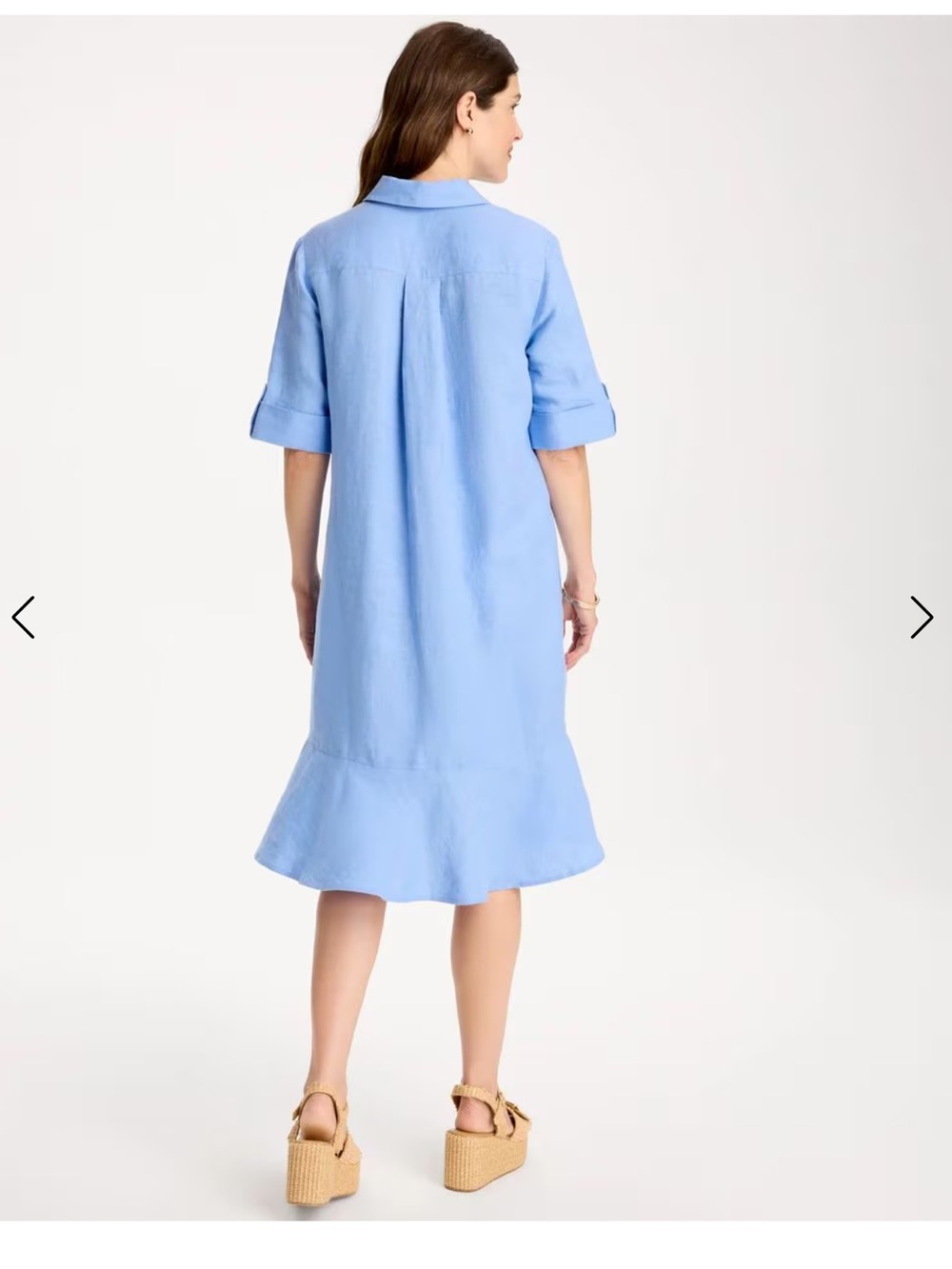 J. McLaughlin Light Blue Linen Shirt - Picture 2 of 6